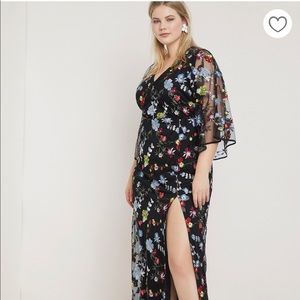 ELOQUII Embroidered Kimono Dress